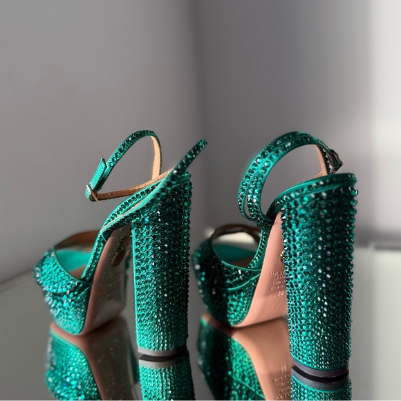 Like new AQUAZZURA Crystal-Embellished Sinner Platform Sandals 140 36 $2,395 - Picture 10 of 16